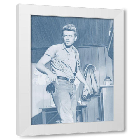 James Dean Dusk Poster White Modern Wood Framed Art Print by Urban Road