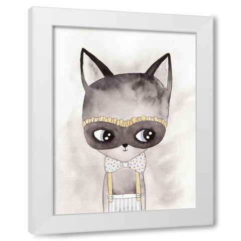 Alley Kat Poster White Modern Wood Framed Art Print by Urban Road