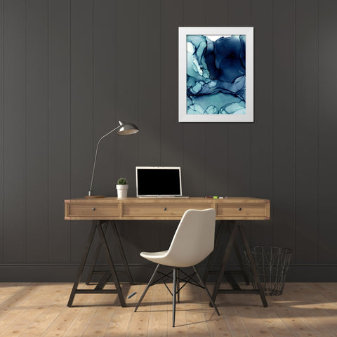 Blueberry I Poster White Modern Wood Framed Art Print by Urban Road