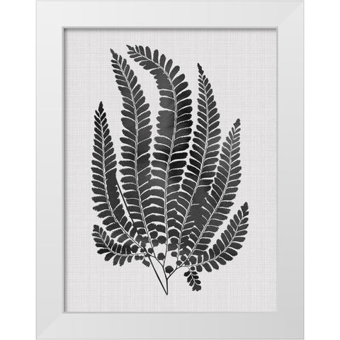 Maple Black Poster White Modern Wood Framed Art Print by Urban Road