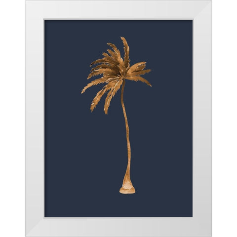 Golden Palm IIII White Modern Wood Framed Art Print by Urban Road