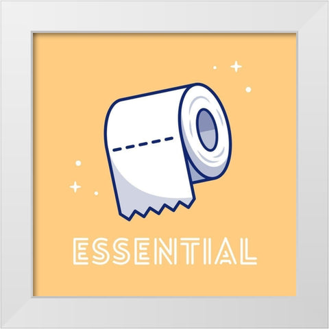 Artsy Quotes Quote: Essential Goods White Modern Wood Framed Art Print by ArtsyQuotes