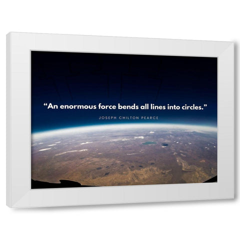 Joseph Chilton Pearce Quote: Influenced White Modern Wood Framed Art Print by ArtsyQuotes