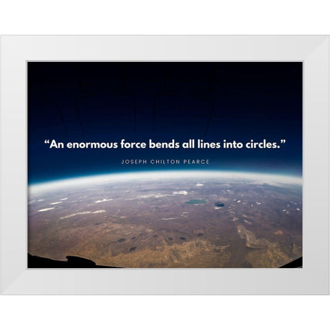 Joseph Chilton Pearce Quote: Influenced White Modern Wood Framed Art Print by ArtsyQuotes