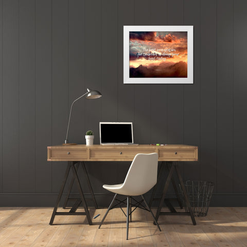 H. Jackson Brown Jr. Quote: Preparation for Tomorrow White Modern Wood Framed Art Print by ArtsyQuotes