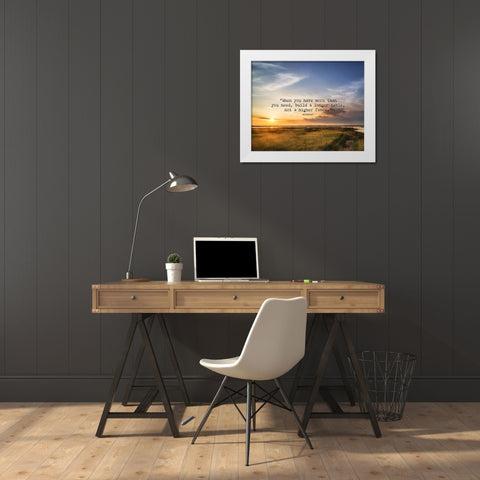 Artsy Quotes Quote: Build a Longer Table White Modern Wood Framed Art Print by ArtsyQuotes