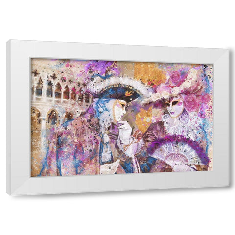 Romance Venice I White Modern Wood Framed Art Print by Wiley, Marta