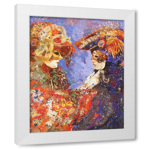 Romance Venice II White Modern Wood Framed Art Print by Wiley, Marta