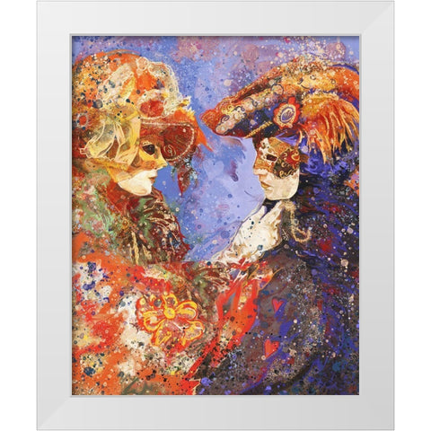 Romance Venice II White Modern Wood Framed Art Print by Wiley, Marta