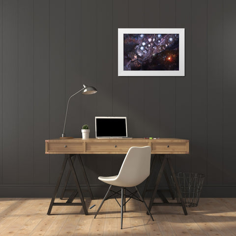 Listen to your guides VI White Modern Wood Framed Art Print by Wiley, Marta