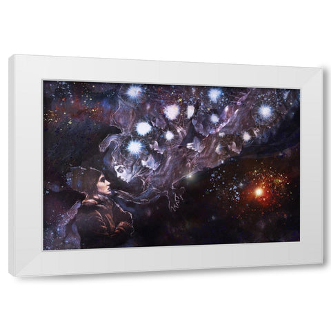 Listen to your guides VI White Modern Wood Framed Art Print by Wiley, Marta