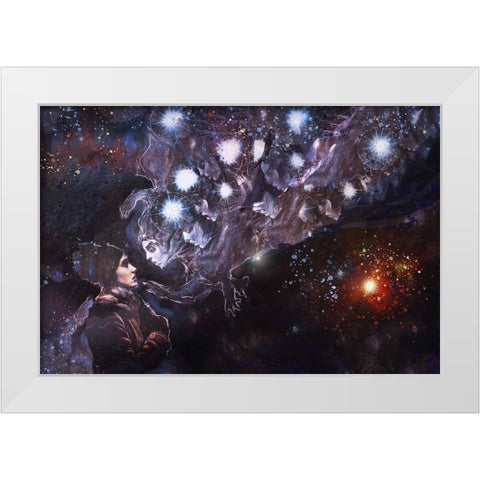 Listen to your guides VI White Modern Wood Framed Art Print by Wiley, Marta