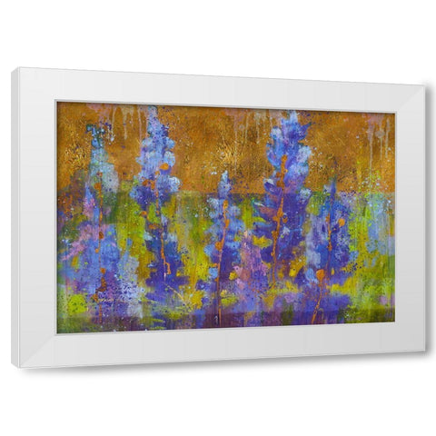 Blue Bell XIII White Modern Wood Framed Art Print by Wiley, Marta