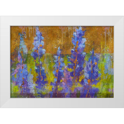 Blue Bell XIII White Modern Wood Framed Art Print by Wiley, Marta