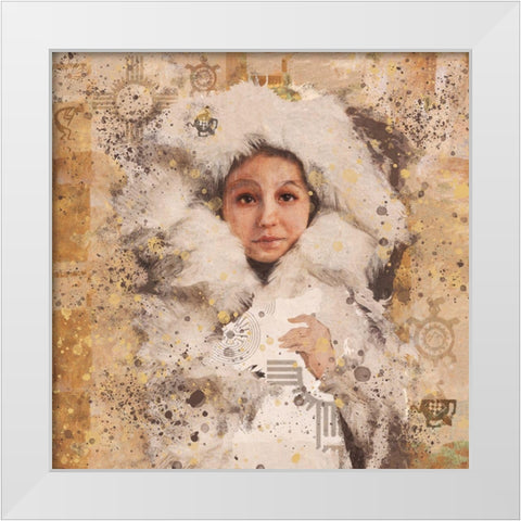 Eskimo Child IIII White Modern Wood Framed Art Print by Wiley, Marta