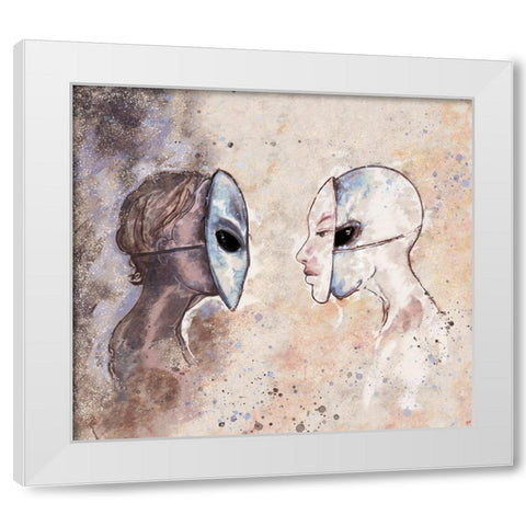 Hybrid III White Modern Wood Framed Art Print by Wiley, Marta