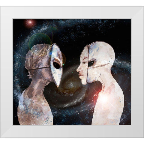 Hybrid VII White Modern Wood Framed Art Print by Wiley, Marta