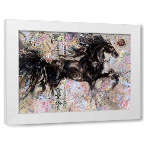 Floral Lepa Zena I White Modern Wood Framed Art Print by Wiley, Marta