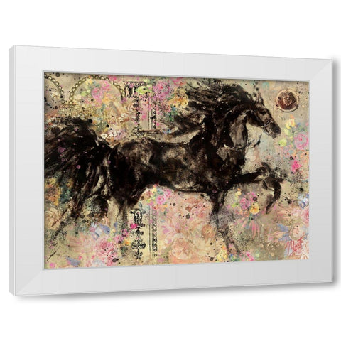 Floral Lepa Zena II White Modern Wood Framed Art Print by Wiley, Marta