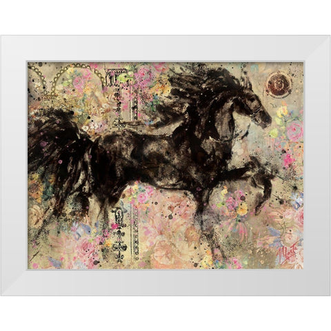 Floral Lepa Zena II White Modern Wood Framed Art Print by Wiley, Marta