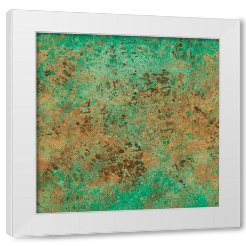 Patina III White Modern Wood Framed Art Print by Wiley, Marta