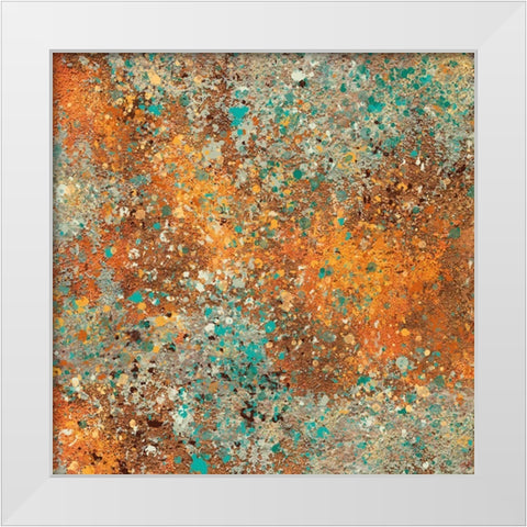Patina III White Modern Wood Framed Art Print by Wiley, Marta