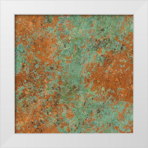 Patina III White Modern Wood Framed Art Print by Wiley, Marta