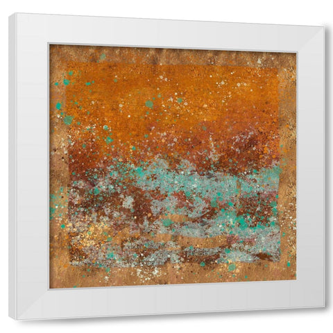 Patina IIII White Modern Wood Framed Art Print by Wiley, Marta
