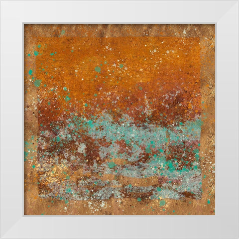 Patina IIII White Modern Wood Framed Art Print by Wiley, Marta
