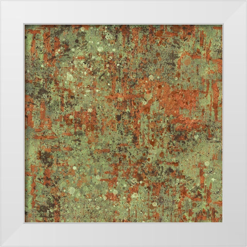 Patina V White Modern Wood Framed Art Print by Wiley, Marta