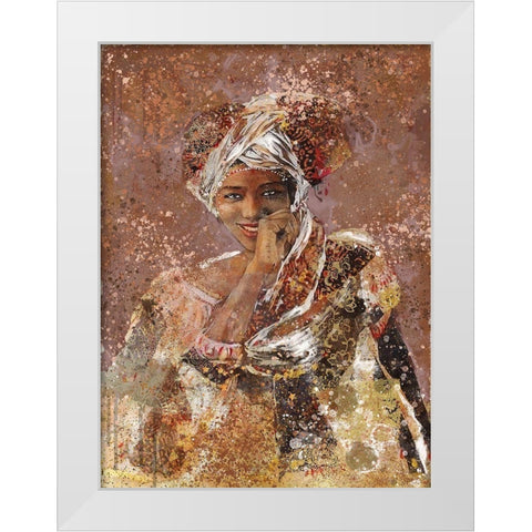 Sepia African Dreams White Modern Wood Framed Art Print by Wiley, Marta
