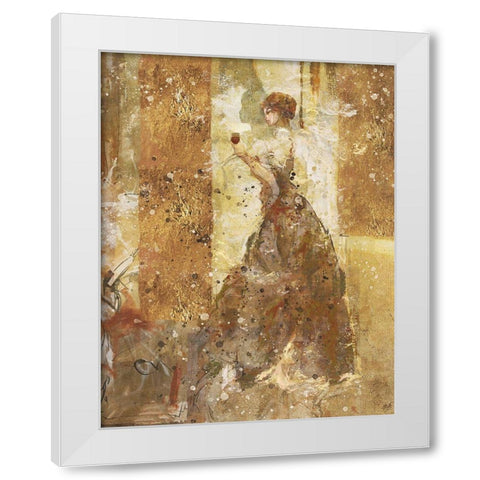Wine I White Modern Wood Framed Art Print by Wiley, Marta