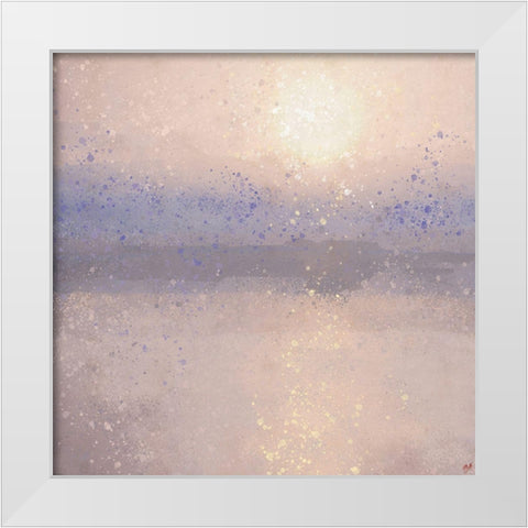 Lake Reflection VII White Modern Wood Framed Art Print by Wiley, Marta