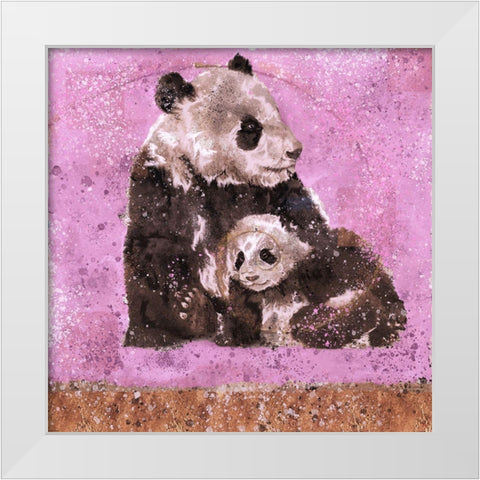 Fibonacci Panda IIII White Modern Wood Framed Art Print by Wiley, Marta
