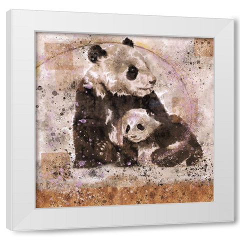 Fibonacci Panda VI White Modern Wood Framed Art Print by Wiley, Marta