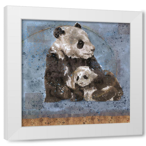 Fibonacci Panda VII White Modern Wood Framed Art Print by Wiley, Marta