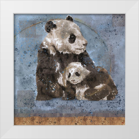 Fibonacci Panda VII White Modern Wood Framed Art Print by Wiley, Marta