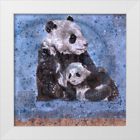 Fibonacci Panda VIII White Modern Wood Framed Art Print by Wiley, Marta