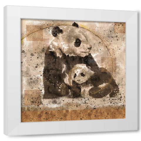Fibonacci Panda VIIII White Modern Wood Framed Art Print by Wiley, Marta