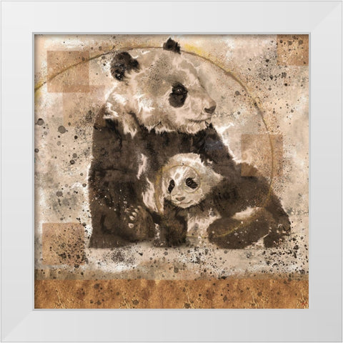 Fibonacci Panda VIIII White Modern Wood Framed Art Print by Wiley, Marta