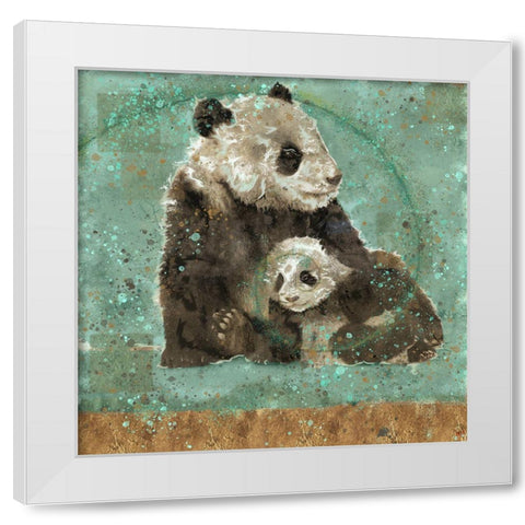 Fibonacci Panda X White Modern Wood Framed Art Print by Wiley, Marta