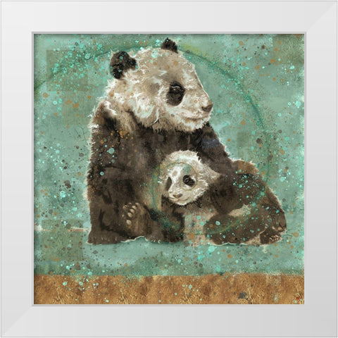 Fibonacci Panda X White Modern Wood Framed Art Print by Wiley, Marta