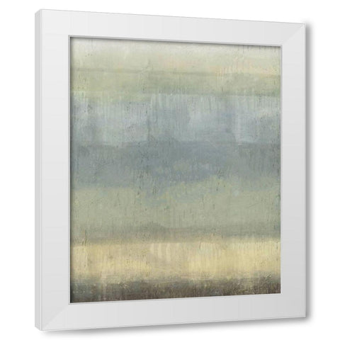 Soft Abstract White Modern Wood Framed Art Print by Wiley, Marta