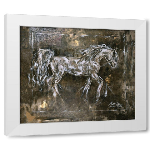 White Lepa Zena White Modern Wood Framed Art Print by Wiley, Marta