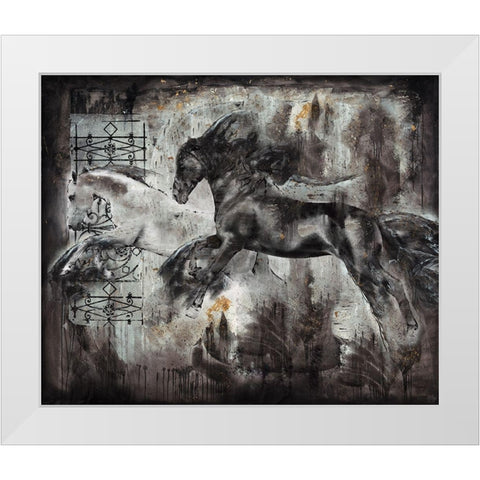 Romance White Modern Wood Framed Art Print by Wiley, Marta