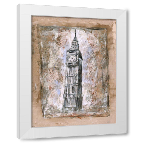 Landscape V White Modern Wood Framed Art Print by Wiley, Marta