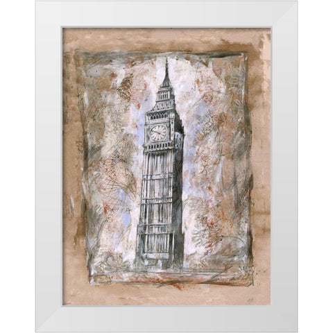 Landscape V White Modern Wood Framed Art Print by Wiley, Marta