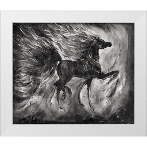 Romance BandW White Modern Wood Framed Art Print by Wiley, Marta
