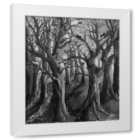 Cats BandW White Modern Wood Framed Art Print by Wiley, Marta