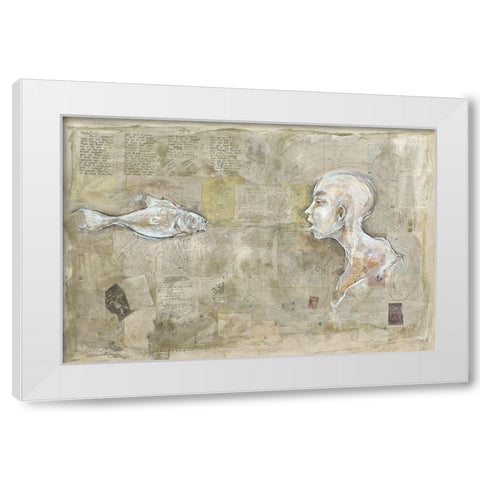 Hook White Modern Wood Framed Art Print by Wiley, Marta